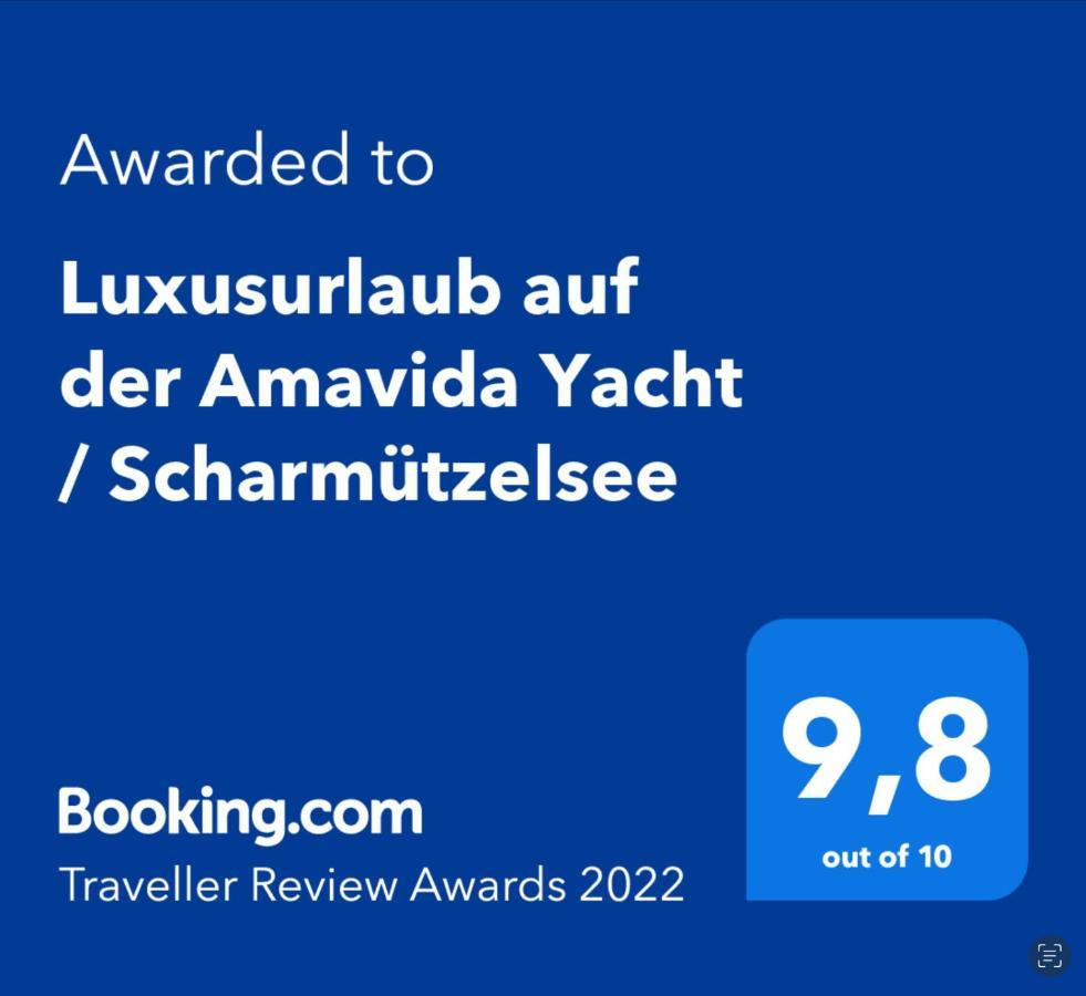 Luxusurlaub Auf Der Amavida Yacht / Scharmuetzelsee Bad Saarow Ngoại thất bức ảnh